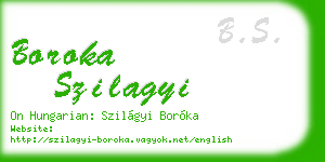 boroka szilagyi business card